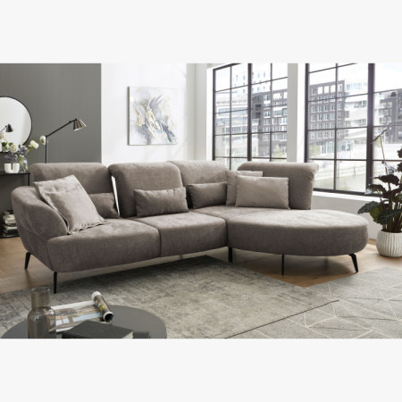 Sedací sarokgarnitúra DANCE állítható kényelmi funkcióval - jobb sarok