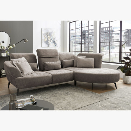 Sedací sarokgarnitúra DANCE állítható kényelmi funkcióval - jobb sarok