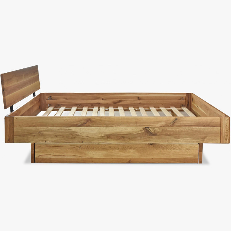 Lekerekített tömörfa franciaágy Stockholm 160x200 cm