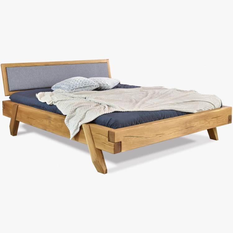 Luxus tölgyfa gerendás Spider franciaágy 160x200