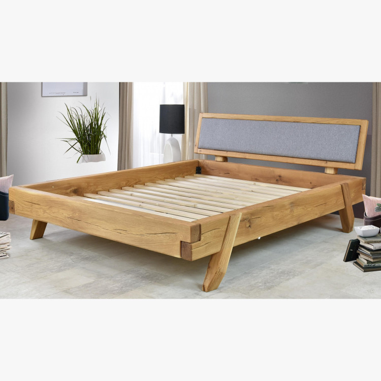 Luxus tölgyfa gerendás Spider franciaágy 160x200