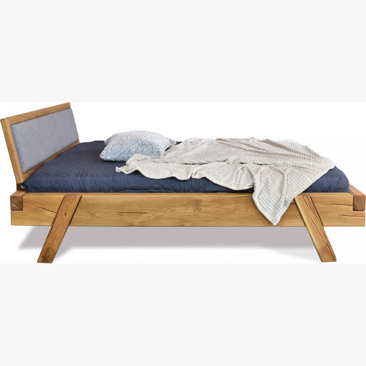 Luxus tölgyfa gerendás Spider franciaágy 160x200