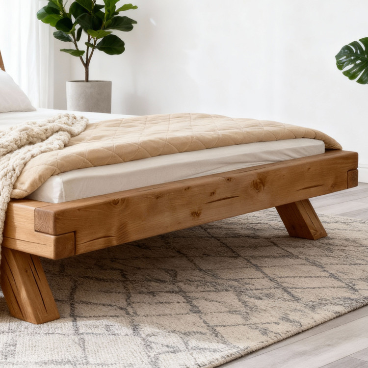 Fa gerendákból készült Miky ágy 160 x 200 cm - masszív fenyőágy