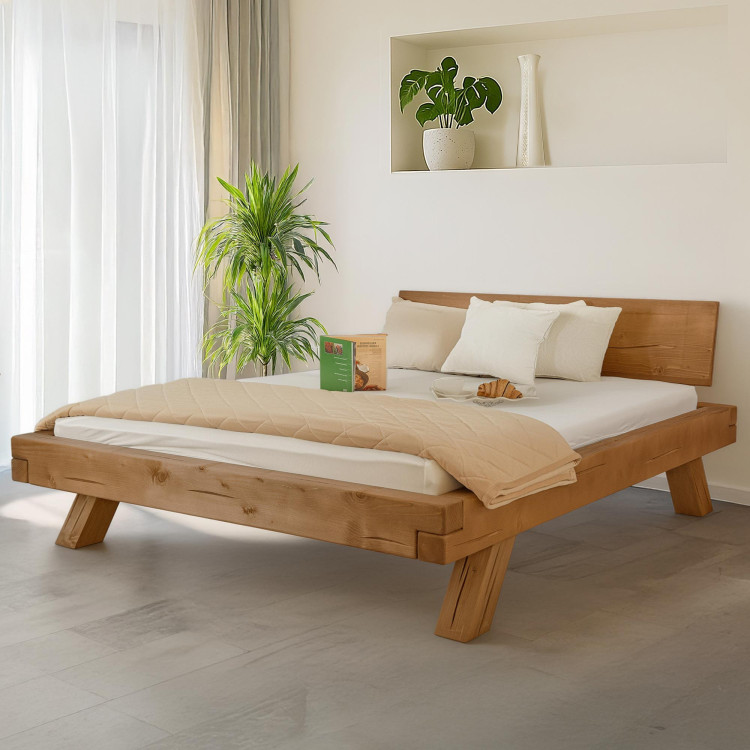 Fa gerendákból készült Miky ágy 160 x 200 cm - masszív fenyőágy