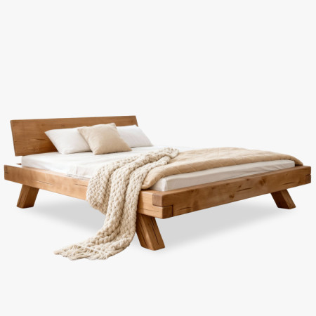 Fa ágy gerendákból Miky 180 x 200 cm - Tömör lucfenyő ágy