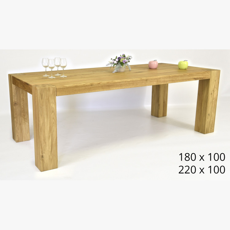 Tölgyfa asztal - George 180 x 100 cm  - 9