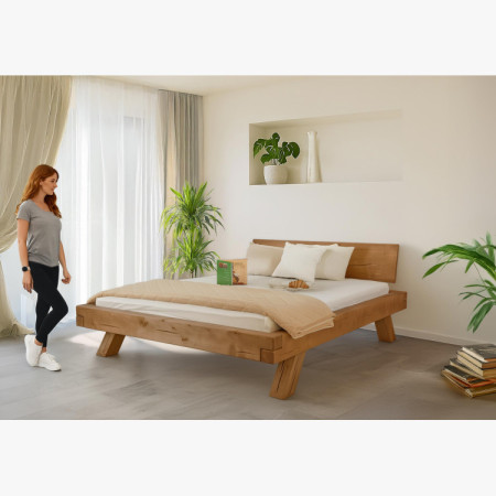 Fa ágy gerendákból Miky 180 x 200 cm - Tömör lucfenyő ágy