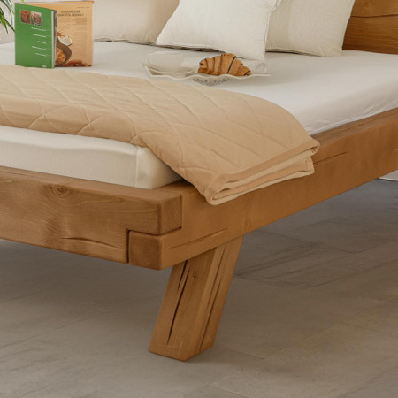 Fa ágy gerendákból Miky 180 x 200 cm - Tömör lucfenyő ágy