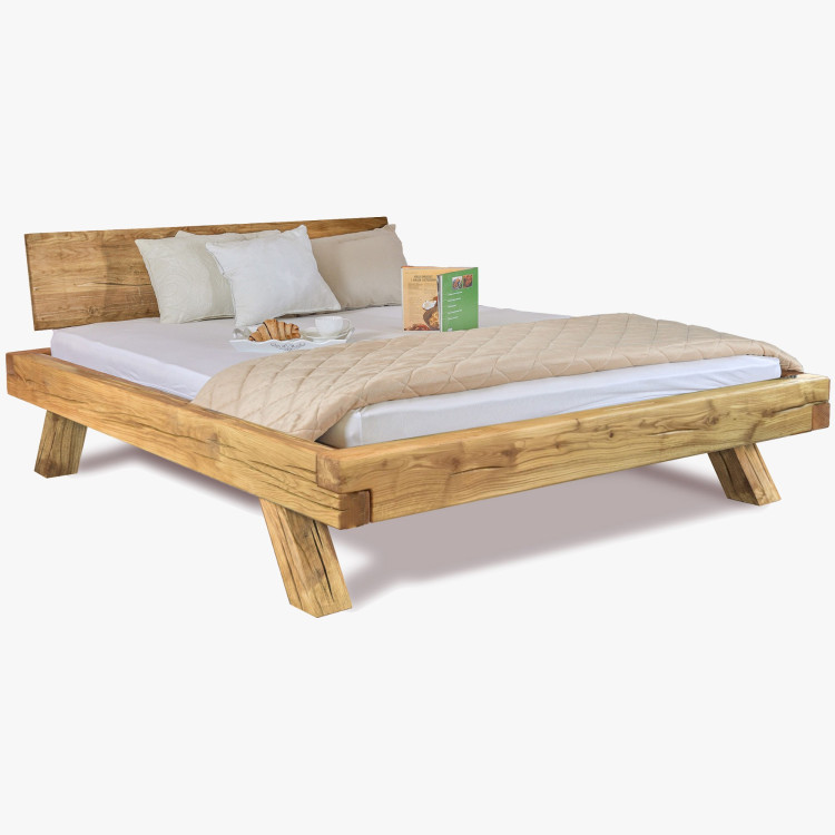 Tölgyfa ágy 180 x 200 Miky – masszív és természetes