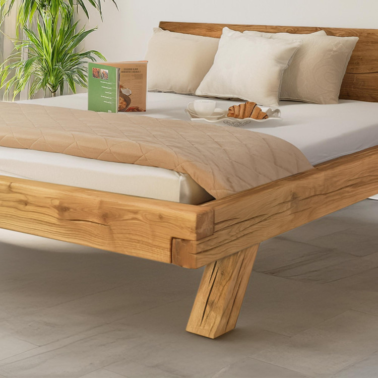 Tölgyfa ágy 180 x 200 Miky – masszív és természetes