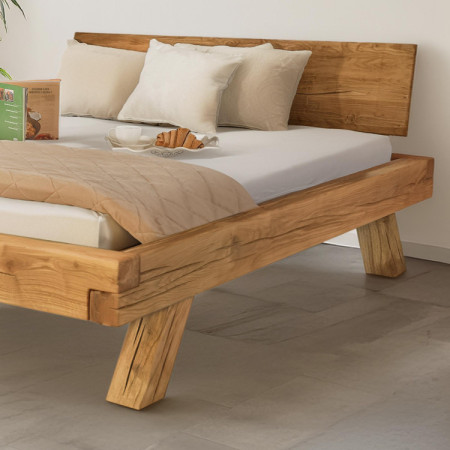 Tölgyfa ágy 180 x 200 Miky – masszív és természetes