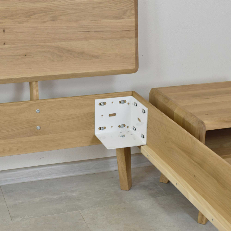 Tölgyfa franciaágy szín fehér tölgy