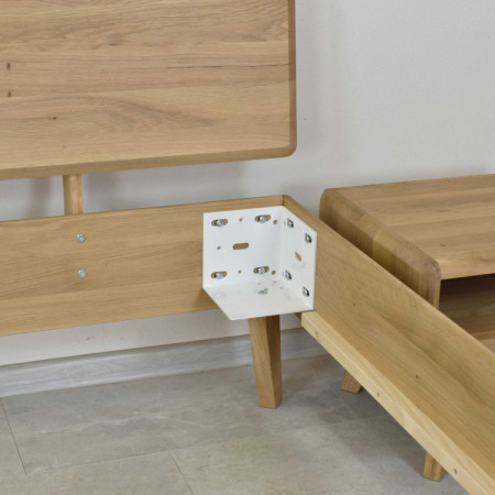 Tölgyfa franciaágy szín fehér tölgy