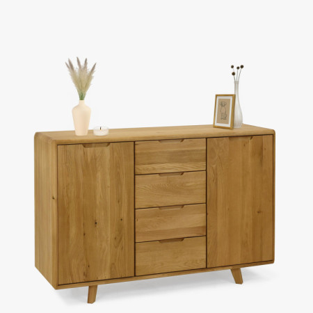 Fa komód fiókokkal és ajtókkal