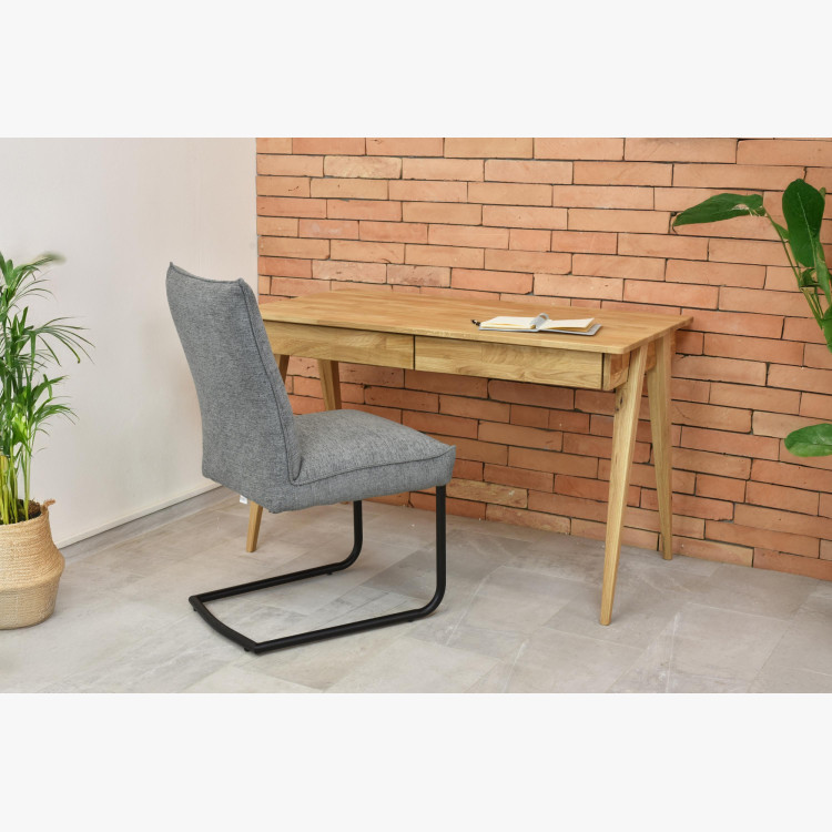 Tölgyfa pc asztal két fiókkal