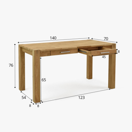 Pc asztal tölgyfából