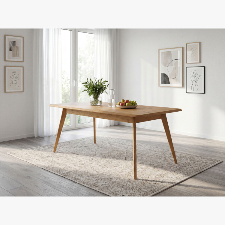 Tölgyfa bővíthető asztal 160 - 200 cm