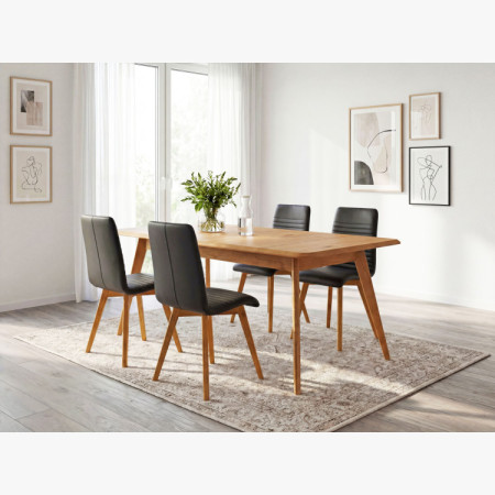 Tölgyfa bővíthető asztal 160 - 200 cm