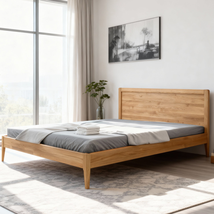 Franciaágy tölgyfa lábakon 180 x 200 cm, prágai