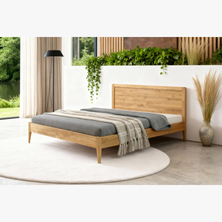 Franciaágy tölgyfa lábakon 180 x 200 cm, prágai