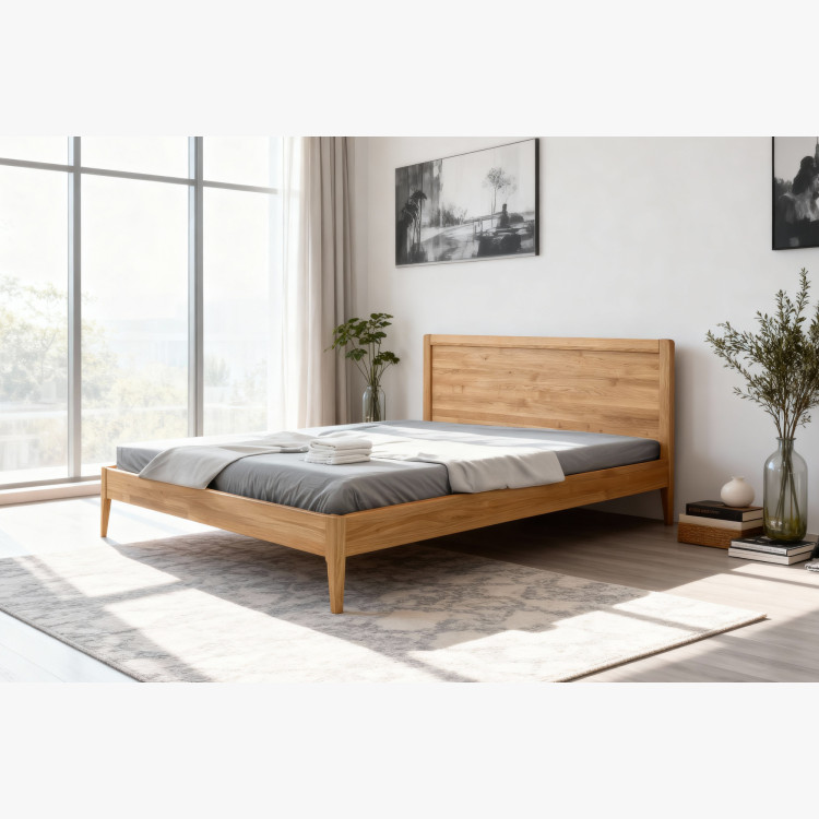 Franciaágy tölgyfa lábakon 180 x 200 cm, prágai