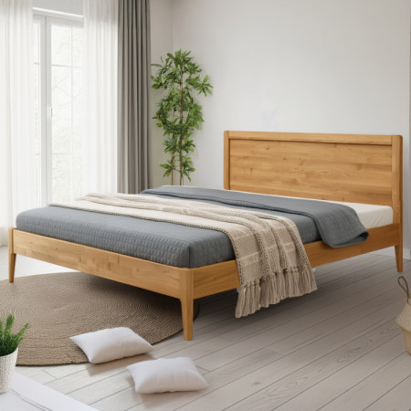 Franciaágy tölgyfa lábakon 180 x 200 cm, prágai