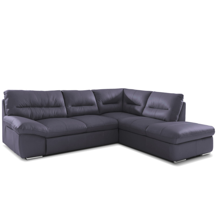 Sarok ülőgarnitúra - valódi bőr NAVY, William jobb sarok