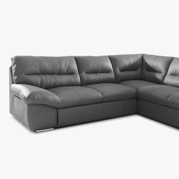 Sarok ülőgarnitúra - valódi bőr Stone, William jobb oldali sarok