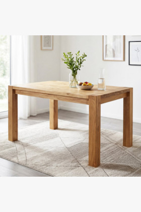 Tömör tölgy étkezőasztal, Kassa 120 x 80 cm