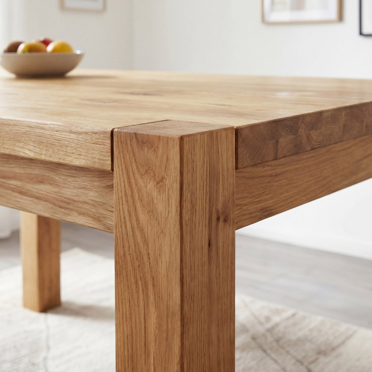 Tömör tölgy étkezőasztal, Kassa 120 x 80 cm