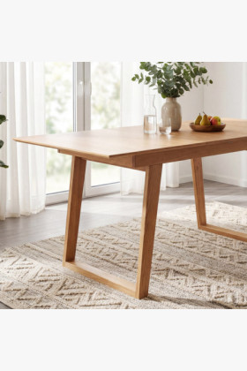 Kihúzható tömör tölgy asztal 150 x 90 cm, Rouen 2