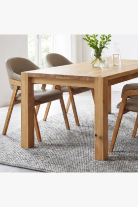 Tömör tölgyfa étkezőasztal, Kassa 140 x 90 cm 2