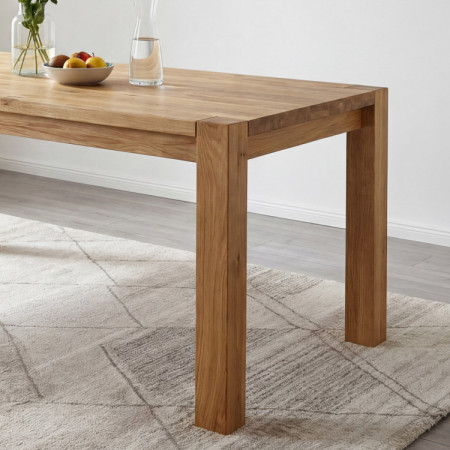 Tömör tölgyfa étkezőasztal, Kassa 140 x 90 cm