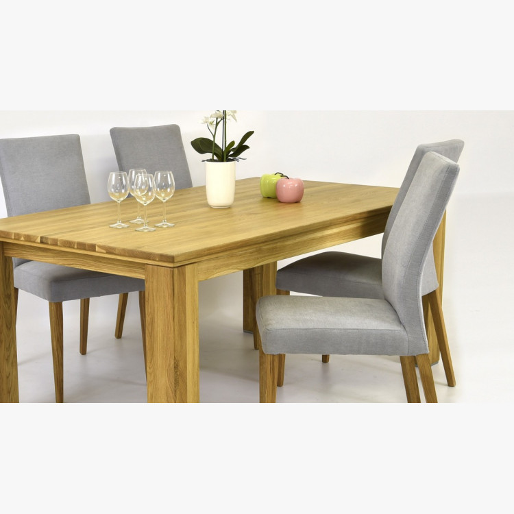 Szürke szék és fa asztal  - 5