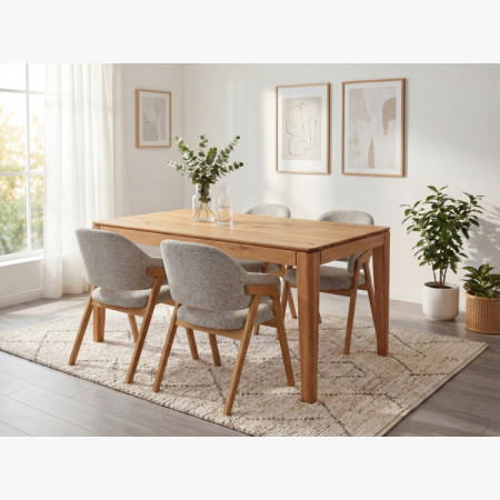 Kihúzható tömörfa asztal 140 x 90 cm (225 x 90 cm)