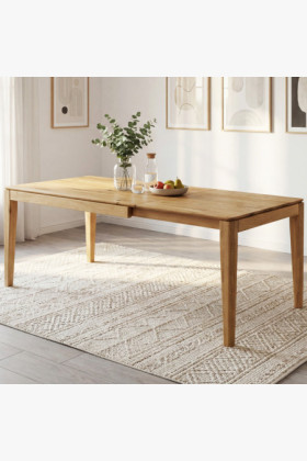 Kihúzható tömörfa asztal 160 x 90 cm (245 x 90 cm)