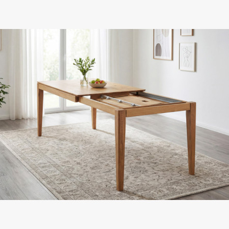 Kihúzható tömörfa asztal 160 x 90 cm (245 x 90 cm)