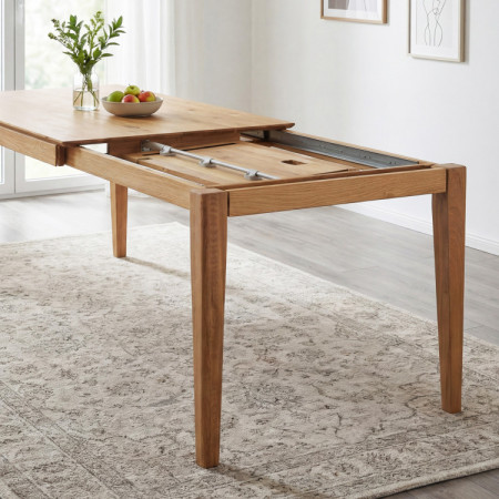 Kinyitható tömörfa asztal 180 x 90 cm ( 265 x 90 cm )