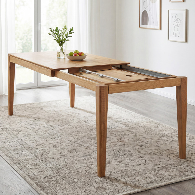 Kinyitható tömörfa asztal 180 x 90 cm ( 265 x 90 cm )