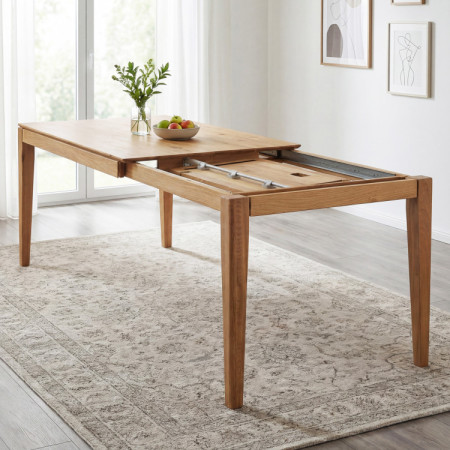 Kinyitható tömörfa asztal 180 x 90 cm ( 265 x 90 cm )