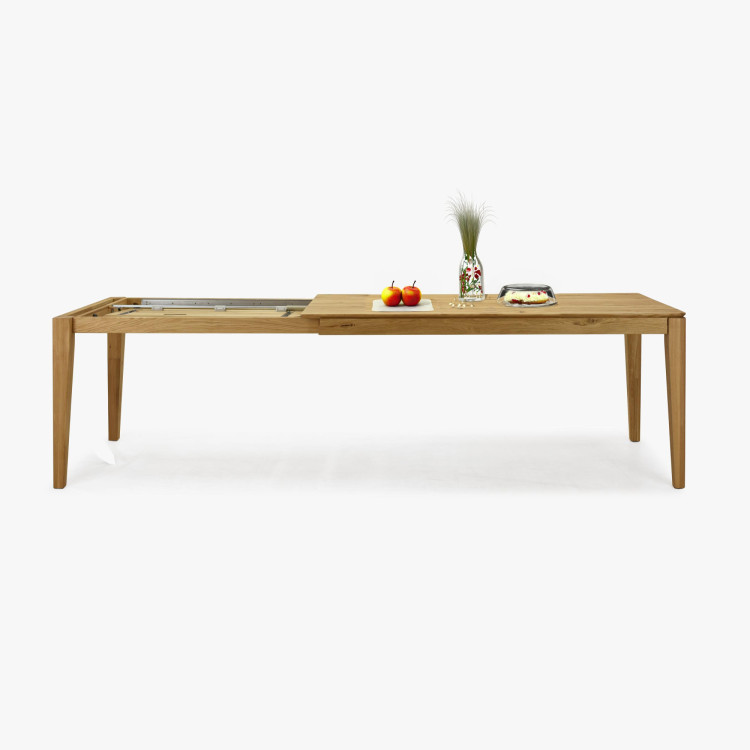 Kinyitható tömörfa asztal 180 x 90 cm ( 265 x 90 cm )