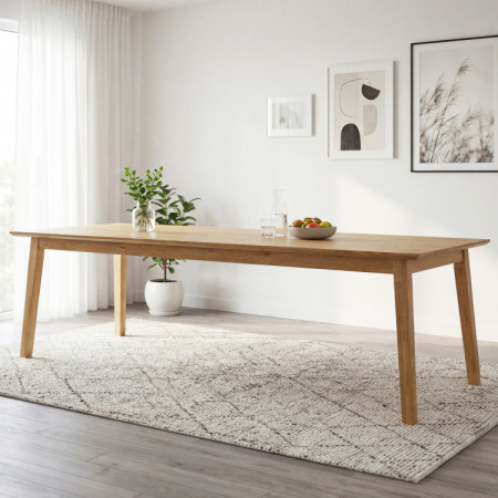 Tölgyfa asztal akár 10 főre 250 x 100 cm