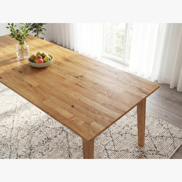 Tölgyfa asztal akár 10 főre 250 x 100 cm