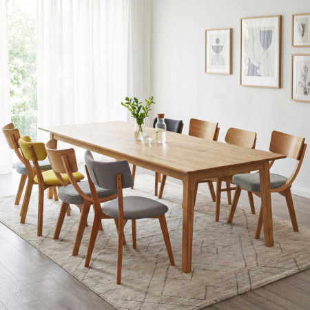 Tölgyfa asztal akár 10 főre 250 x 100 cm