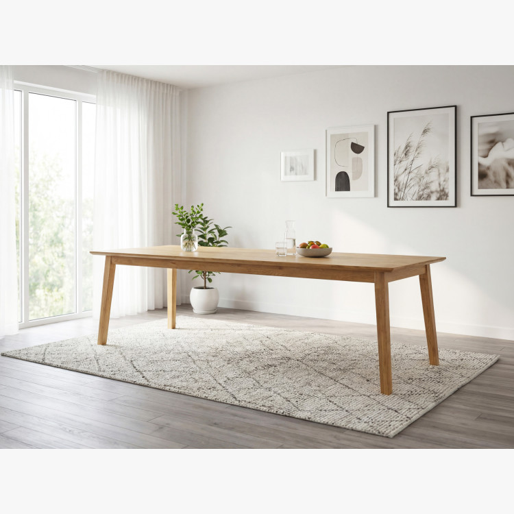 Tölgyfa asztal akár 10 főre 250 x 100 cm