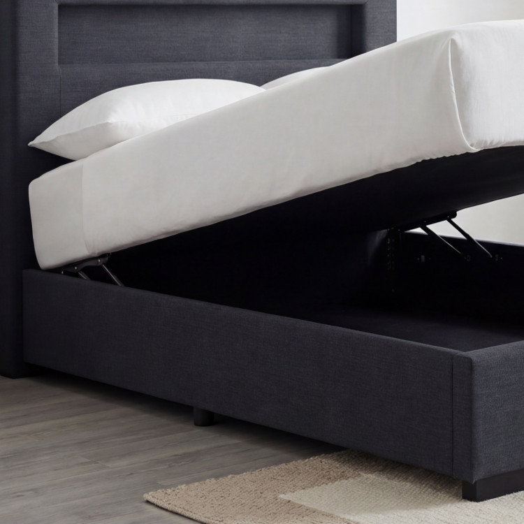 Ágy 120 x 200 matraccal, tárolóval + led