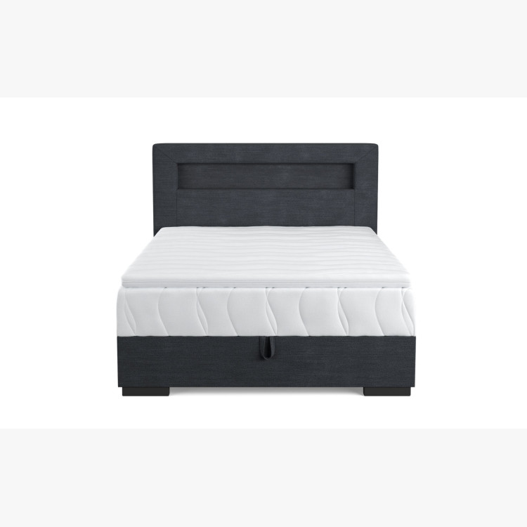 Ágy 120 x 200 matraccal, tárolóval + led