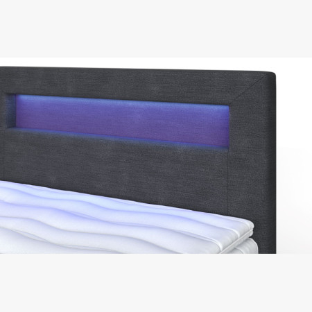 Ágy 120 x 200 matraccal, tárolóval + led