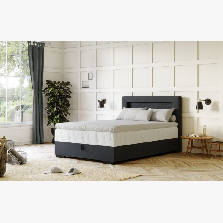 Ágy 120 x 200 matraccal, tárolóval + led