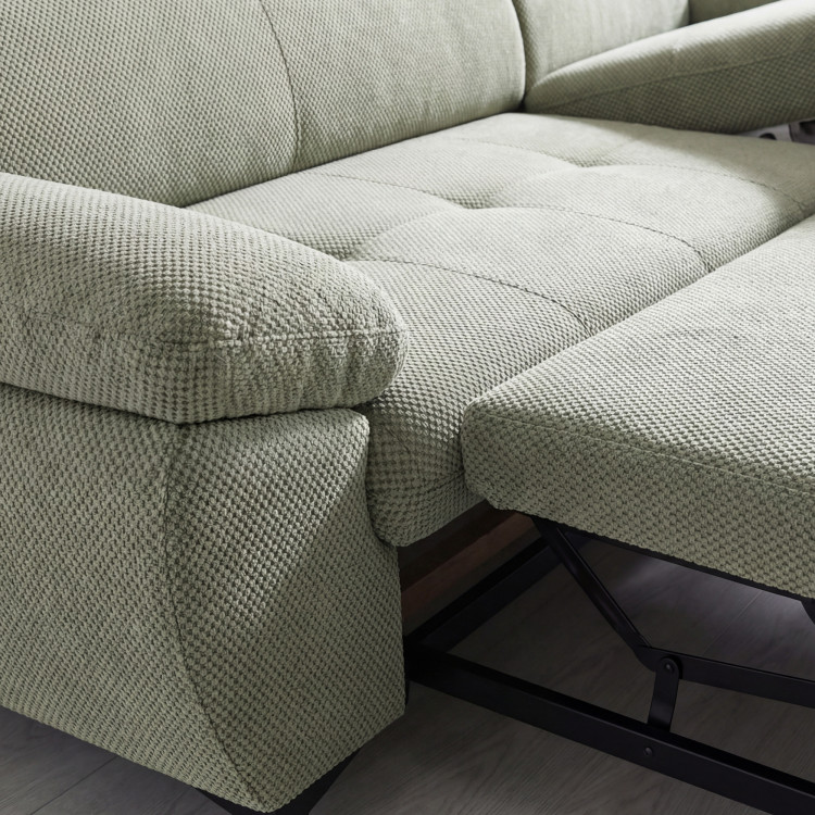 Sarokkanapé ágyfunkcióval zöld - turtle , Jobb oldali sarok